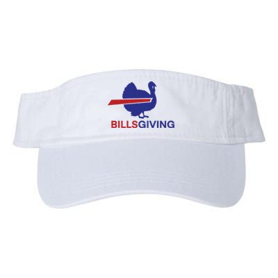 Billsgiving Turkey Football Gift Football Fan Valucap Bio-Washed Visor