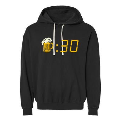 Beer Thirty. Funny Drinking Or Getting Drunk Garment-Dyed Fleece Hoodie