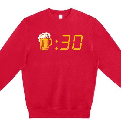 Beer Thirty. Funny Drinking Or Getting Drunk Premium Crewneck Sweatshirt