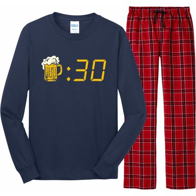 Beer Thirty. Funny Drinking Or Getting Drunk Long Sleeve Pajama Set