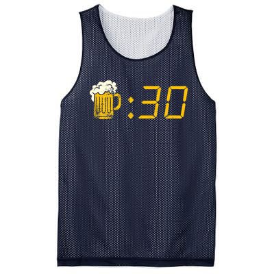 Beer Thirty. Funny Drinking Or Getting Drunk Mesh Reversible Basketball Jersey Tank