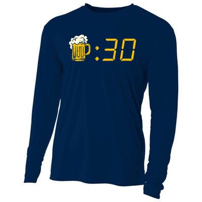 Beer Thirty. Funny Drinking Or Getting Drunk Cooling Performance Long Sleeve Crew