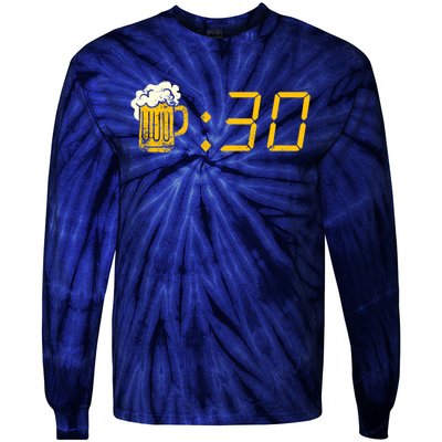 Beer Thirty. Funny Drinking Or Getting Drunk Tie-Dye Long Sleeve Shirt