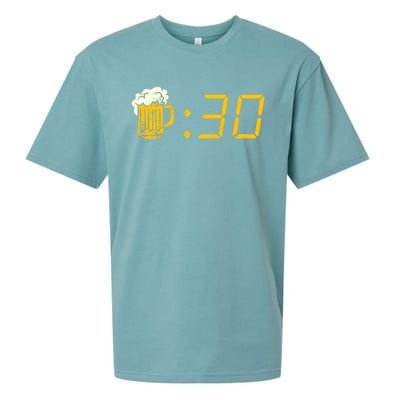 Beer Thirty. Funny Drinking Or Getting Drunk Sueded Cloud Jersey T-Shirt