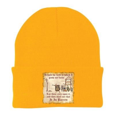 Behold The Field Medieval Dank Meme Knit Cap Winter Beanie