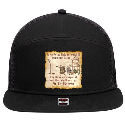 Behold The Field Medieval Dank Meme 7 Panel Mesh Trucker Snapback Hat