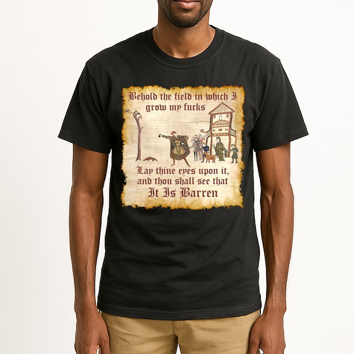 Behold The Field Medieval Dank Meme Tall T-Shirt
