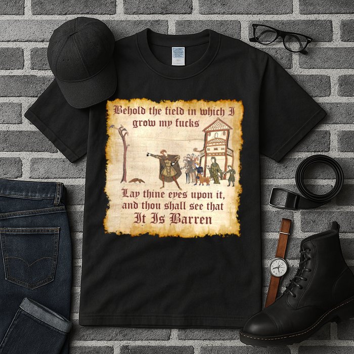 Behold The Field Medieval Dank Meme Tall T-Shirt