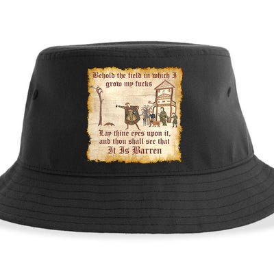 Behold The Field Medieval Dank Meme Sustainable Bucket Hat
