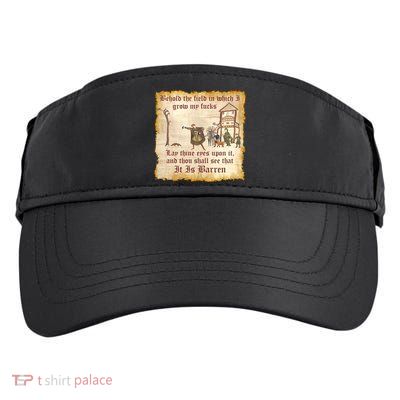 Behold The Field Medieval Dank Meme Adult Drive Performance Visor