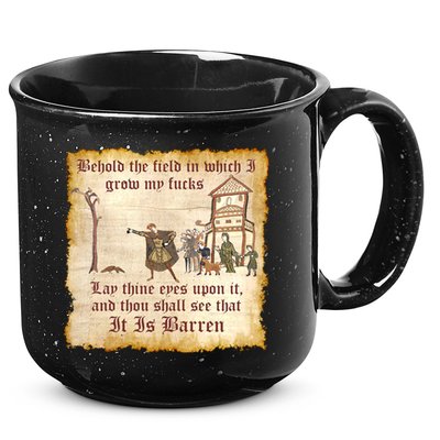 Behold The Field Medieval Dank Meme 15oz Campfire Ceramic Mug