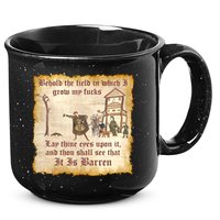 Behold The Field Medieval Dank Meme 15oz Campfire Ceramic Mug