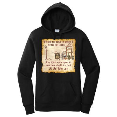 Behold The Field Medieval Dank Meme Women's Pullover Hoodie