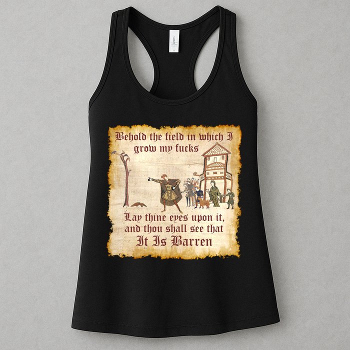 Behold The Field Medieval Dank Meme Womens Tank Top
