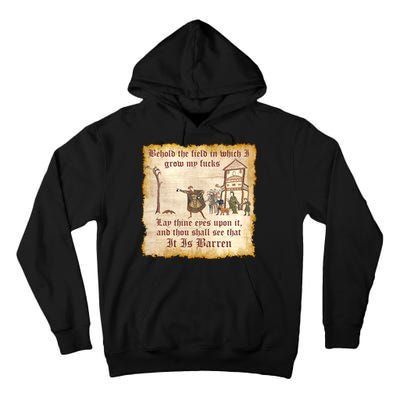 Behold The Field Medieval Dank Meme Tall Hoodie