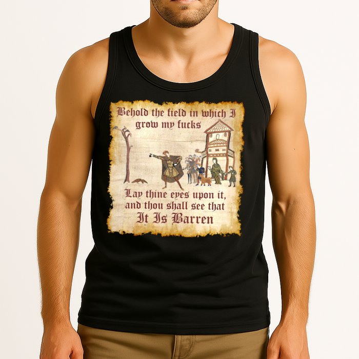 Behold The Field Medieval Dank Meme Tank Top