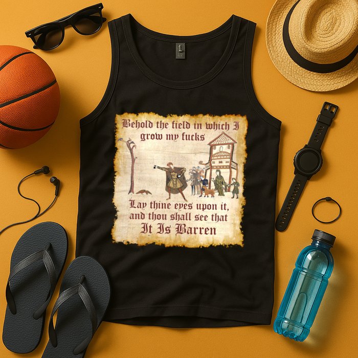 Behold The Field Medieval Dank Meme Tank Top