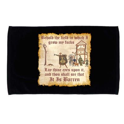 Behold The Field Medieval Dank Meme Microfiber Hand Towel