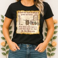 Behold The Field Medieval Dank Meme Womens T-Shirt