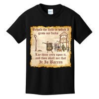 Behold The Field Medieval Dank Meme Kids T-Shirt