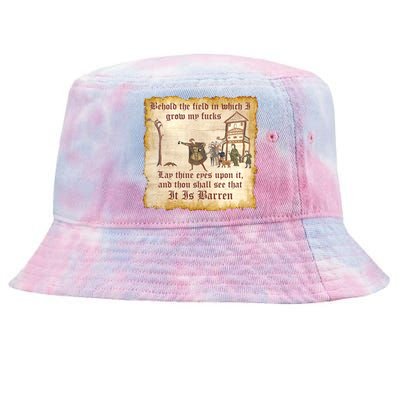 Behold The Field Medieval Dank Meme Tie-Dyed Bucket Hat