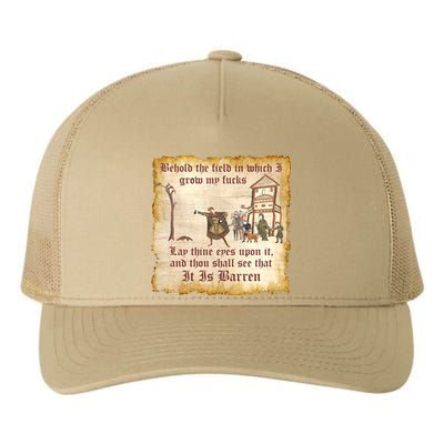 Behold The Field Medieval Dank Meme Yupoong Adult 5-Panel Trucker Hat