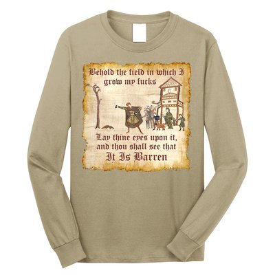 Behold The Field Medieval Dank Meme Long Sleeve Shirt
