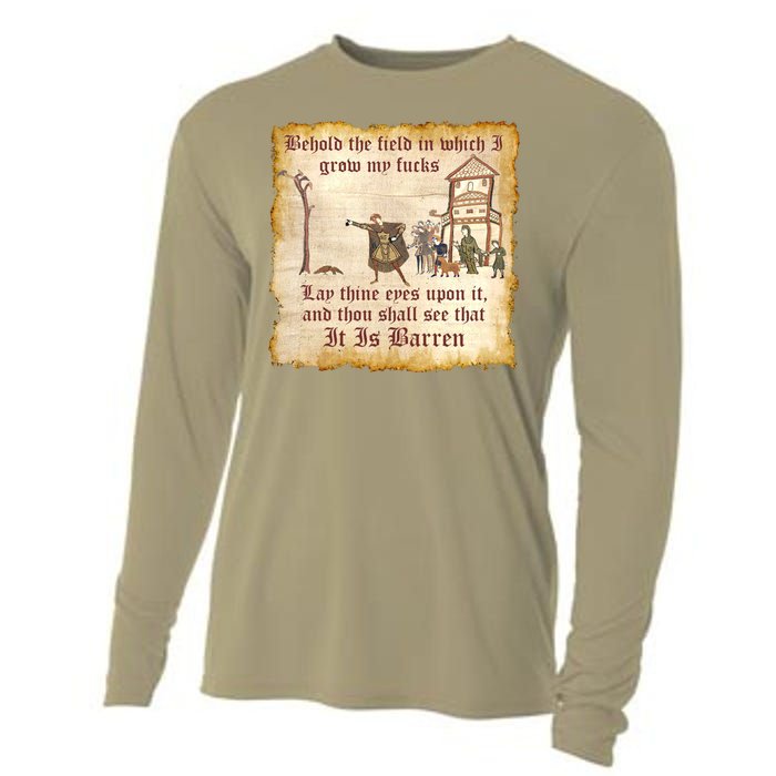 Behold The Field Medieval Dank Meme Cooling Performance Long Sleeve Crew