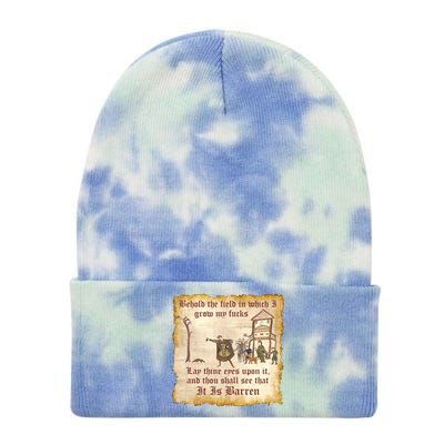 Behold The Field Medieval Dank Meme Tie Dye 12in Knit Beanie