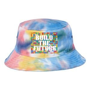 Build The Future School Motto School Theme Tie Dye Newport Bucket Hat