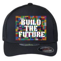 Build The Future School Motto School Theme Flexfit Unipanel Trucker Cap