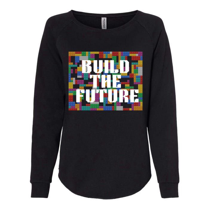 Build The Future School Motto School Theme Womens California Wash Sweatshirt