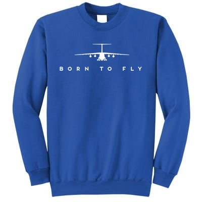 Born To Fly Great Gift Cgreat Gift17 Globemaster Pilot Gift Sweatshirt