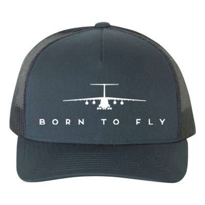 Born To Fly Great Gift Cgreat Gift17 Globemaster Pilot Gift Yupoong Adult 5-Panel Trucker Hat