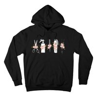 Barber's Tools Floral Hairdresser Hairstylist Haircutter Hoodie