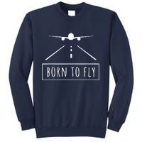 Born To Fly Aviation Pilot Flying Airplane Aircraft Gift Sweatshirt