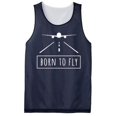 Born To Fly Aviation Pilot Flying Airplane Aircraft Gift Mesh Reversible Basketball Jersey Tank