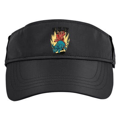 Buy The Fear Sell The Greed Stock Market Adult Drive Performance Visor