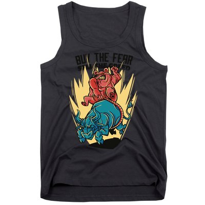 Buy The Fear Sell The Greed Stock Market Tank Top