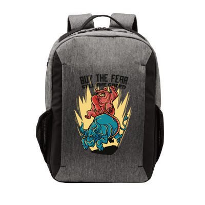 Buy The Fear Sell The Greed Stock Market Vector Backpack