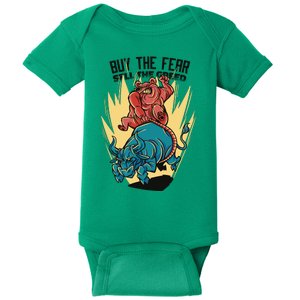 Buy The Fear Sell The Greed Stock Market Baby Bodysuit