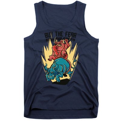 Buy The Fear Sell The Greed Stock Market Tank Top