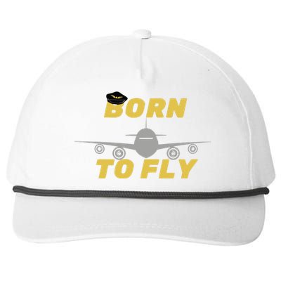 Born To Fly Pilot Snapback Five-Panel Rope Hat