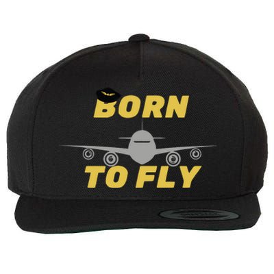 Born To Fly Pilot Wool Snapback Cap