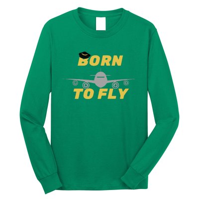 Born To Fly Pilot Long Sleeve Shirt