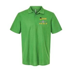 Born To Fly Pilot Softstyle Adult Sport Polo