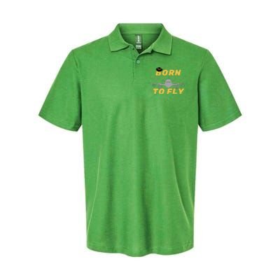 Born To Fly Pilot Softstyle Adult Sport Polo