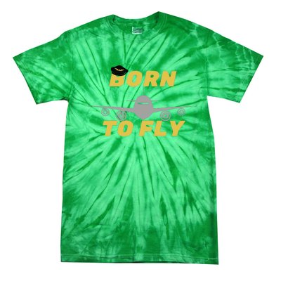 Born To Fly Pilot Tie-Dye T-Shirt