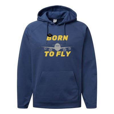 Born To Fly Pilot Performance Fleece Hoodie