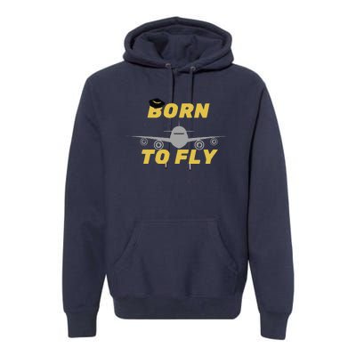 Born To Fly Pilot Premium Hoodie